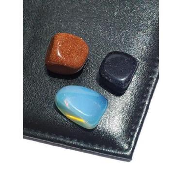 Imagem de Kit Com 3 Pedras , 1 Da Lua , 1 Do Sol E 1Da Estrela - Cs Artesanal