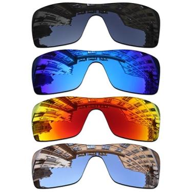 Imagem de Vonxyz Conjunto de 4 lentes de substituição para óculos de sol Oakley Batwolf OO9101