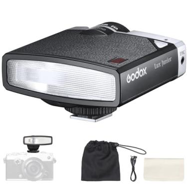 Imagem de Flash de câmera Godox Lux Junior Retro, GN12 com 7 níveis de potência, CCT de 6000 K ± 200 K com controle óptico S1/S2, para câmera Fujifilm, Canon, Nikon, Sony e Olympus