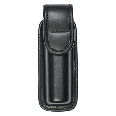 Imagem de SdTacDuGe Bolsa de pulverização OC/Mace moldada para cinto de serviço, bolsa com suporte de spray OC com tampa superior removível e fecho oculto, aba superior Police Duty OC suporte de spray de pimenta MK3 ou MK4 e similares