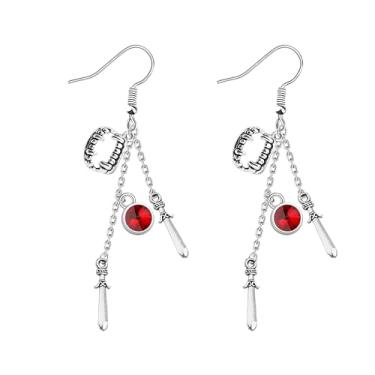 Imagem de FAADBUK Astarion Brincos the Pale Elf Gift Astarion High Elf Gift BG3 Fan Gift Video Game Lover Gift, Small, Metal, não