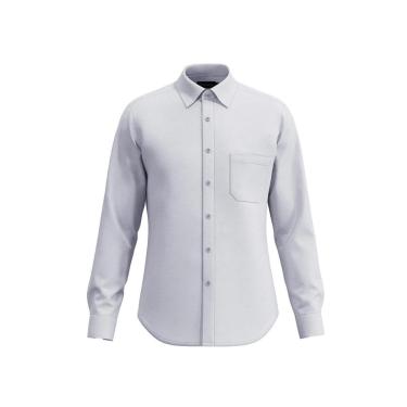 Imagem de Camisa Individual Comfort Button Down Cinza Claro Tam. 02-Masculino