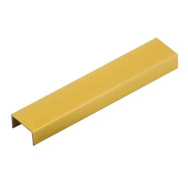 Imagem de Perfil de Alumínio para Acabamento 10mm X 2,0cm Luxor Golden Matte Viscardi - caixa com 5 Unidade - Dourado Fosco
