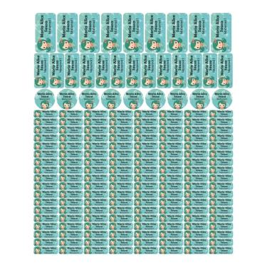 Imagem de Adesivo Etiqueta Escolar Personalizado Vinil Sereia 175UN