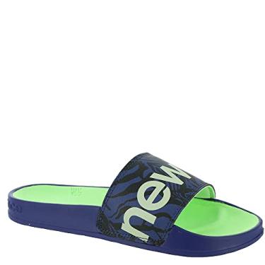 Imagem de New Balance Sandália feminina sem cadarço 200 V1, Vitória Azul/Vibrante Spring Glo/Branco, 7