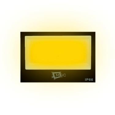 Imagem de Refletor Led Holofote 200w Branco Quente A Prova D'Agua Bivolt Para Decoração Hotéis Quintais e Lojas