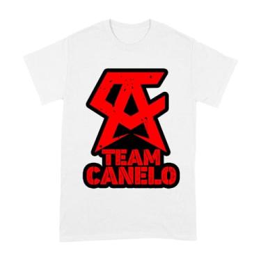 Imagem de Camiseta Team Canelo Alvarez Boxing Champion Supporter - Mostre seu orgulho de lutador, Branco, M