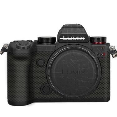 Imagem de ZZQ&CCF Adesivo de capa de câmera Mebont para Panasonic LUMIX S5II película de câmera película protetora antiarranhões decoração e resistência ao desgaste (preto circuito)