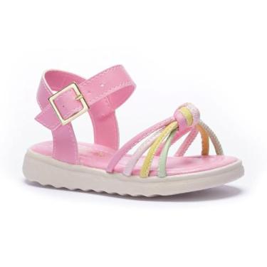 Imagem de Sandália Feminina Infantil Tininha Bebe Menina Tiras Coloridas (Rosa Ballet, BR, Criança de 1 a 3 anos, Numérico, 24)