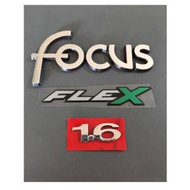 Imagem de Emblema Letreiro Ford Focus 1.6 Flex Ano Modelo 01 a 09 Peça Cromada F