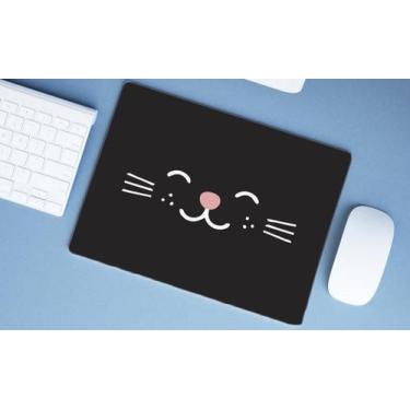 Imagem de Mouse Pad Grande, Gato Preto - Deluzz