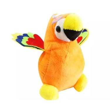 Imagem de Pelucia Passarinho Papagaio Laranja