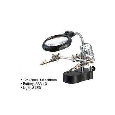 Imagem de Lupa com Suporte e Pinça e Suporte para Ferro de Soldar DS 126-2 - DS 