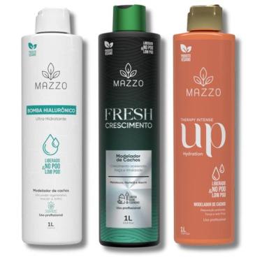 Imagem de Kit com 3 Ativadores de Cachos 1 litro de Hialurônico + 1 litro de Fre