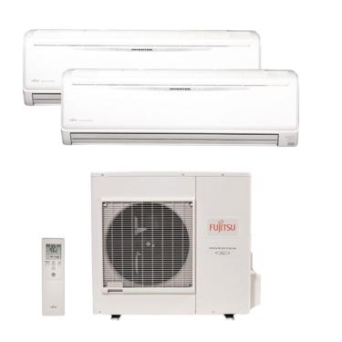 Imagem de Ar Condicionado Multi Split Inverter Fujitsu 35.000 Btus (1 Evap 18.000 e 1 Evap 24.000) Quente/Frio 220V Monofásico