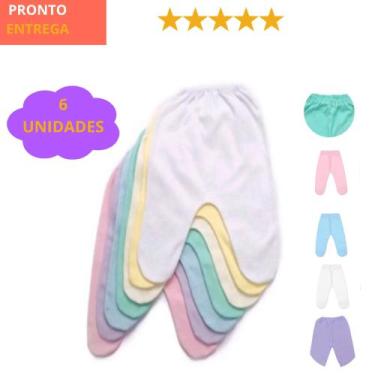 Imagem de kits menino ,menina ,neutro com 6 mijões com pé 100 algodão - BEL BEBÊ