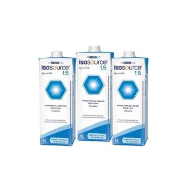 Imagem de Isosource 1.5 1000ml Tetra Alimentação Rico em Fibras Saudavel Baunilh