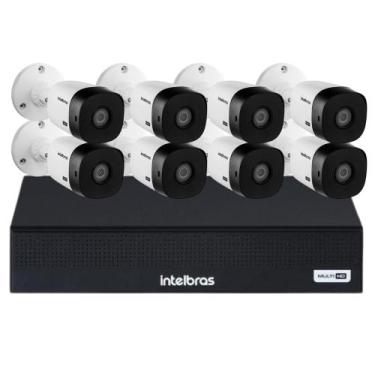 Imagem de Kit 8 Cameras Segurança 1220b Full hd Dvr 3008-c Intelbras  - Intlebra