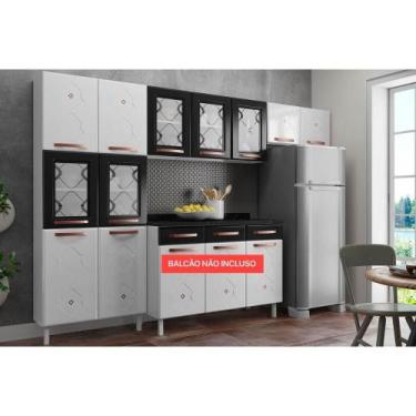 Imagem de Kit de Cozinha Modulada 3 Peças Mirage New (2 Armários + 1 Paneleiro) 