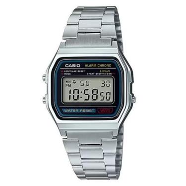 Imagem de Relógio Unissex Casio Digital Vintage A158WA-1DF, Prata