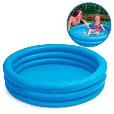 Imagem de Piscina Inflável Redonda Intex Crystal Blue de 114cm X 25cm 156l Azul,