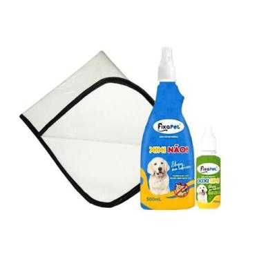 Imagem de Kit Tapete Higiênico 10un P1 50x70cm + Spray Educador Pet - SHELBY MOD