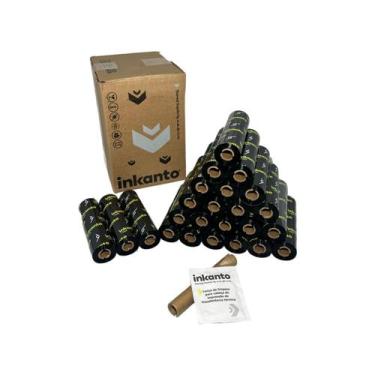 Imagem de Kit 24 ribbon cera 110x74 awr1 inkanto zebra/elgin/argox - ARMOR