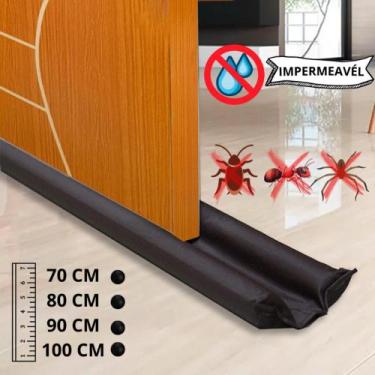 Imagem de Veda Porta Impermeavel Contra Insetos Rolinho Protetor Duplo Varios Ta