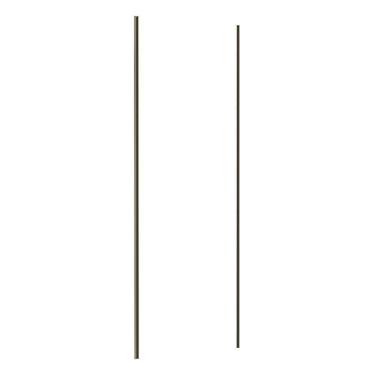 Imagem de Porta De Correr 80cm Puxador Inox E Kit Ferragem Branco Mat