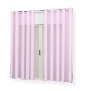 Imagem de Cortina Decorativa só VOIL Liso para Sala ou Quarto 3,00M x 2,00M com 