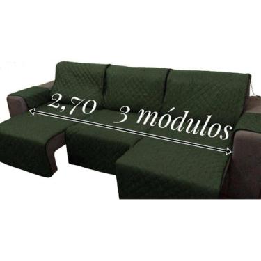 Imagem de 1 protetor de sofa 2,70 3mod + 1 protetor de sofa 2,70 inteiro - Lucel