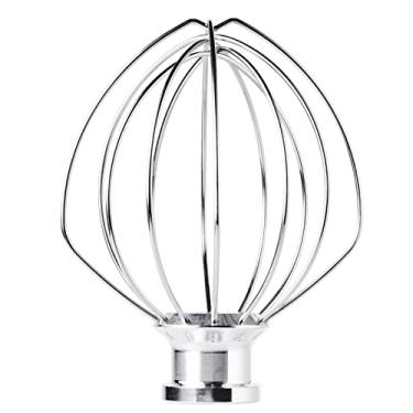 Imagem de K45WW Acessório de chicote de 6 fios para KitchenAid 4,5 e 5 litros com cabeça inclinada, agitador de creme de ovo, batedor de maionese para bolo, acessório de batedor para acessórios de batedeira