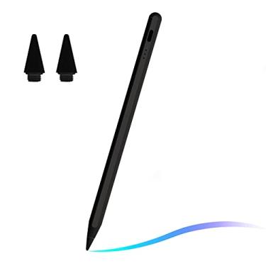 Imagem de Caneta Stylus para iPad (2023-2018), Palm Rejection Active Pencil compatível com iPad de 10ª/9ª/8ª/7ª/6ª geração, iPad Air 5ª/4ª/3ª geração, iPad Pro de 11 e 12,9 polegadas, iPad Mini 6ª/5ª (preta)