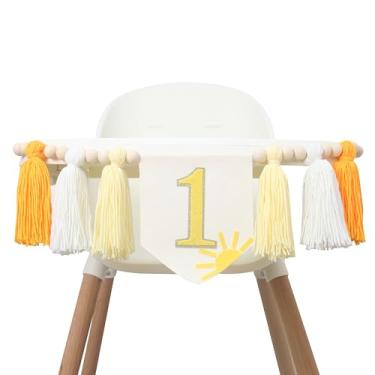 Imagem de Banner Boho Sun 1st Birthday High Chair Tassel Banner, Sunshine Highchair Garland, You Are My Sunshine Banner de cadeira alta, Here Come The Son Banner para cadeira alta, faixa de 1ª viagem ao redor