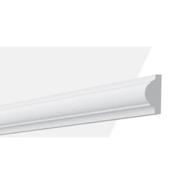 Imagem de Boiserie Rodameio De Poliestireno 240x3,5cm Branco - ARAMAICO DECOR