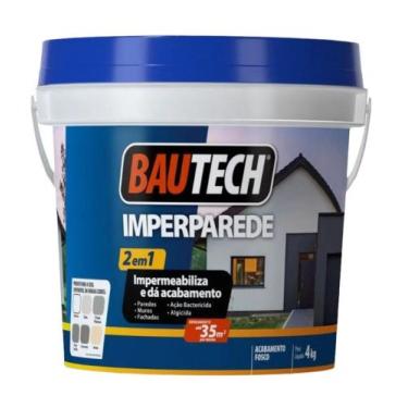 Imagem de Super Impermeabilizante Imperparede Bautech 4kg, grafite