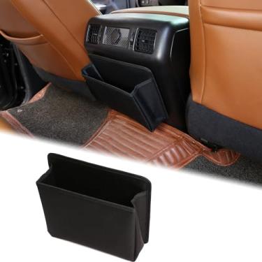 Imagem de Aunginsy Bolsa de armazenamento do painel de saída de ar do banco traseiro compatível com Toyota Tundra 2007-2021 Pickup traseira central apoio de braço ar condicionado saída painel de ventilação