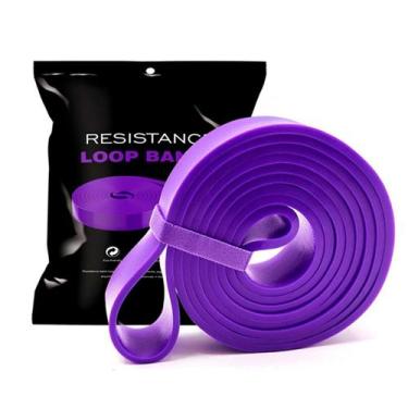 Imagem de Faixa Super Band Elástico Extensor Roxo Alta Resistência - Be Leve