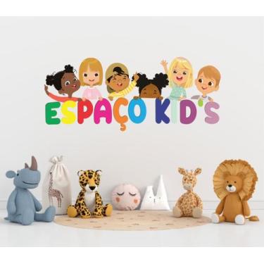 Imagem de Adesivo de Parede Espaço Kids para Escolas e Brinquedoteca - Colakoala