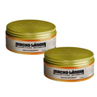 Imagem de Kit 2 Pomada Modeladora Macholandia Efeito Brilho 130g - Macho Lândia