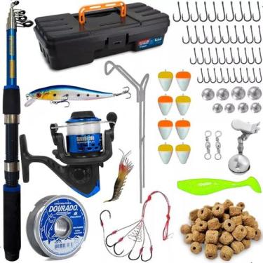 Imagem de Tralha De Pesca Completo Vara Molinete Maleta Pronto P/ Uso - Summer