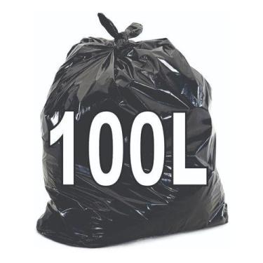 Imagem de Kit Saco De Lixo 100 Litros Resistente 100 Unidades - HIGIPACK