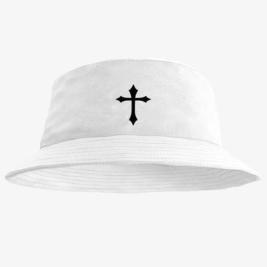 Imagem de Chapéu Bucket Hat Estampado Cruz - MP Moda Masculina, Único, Branco