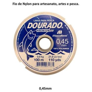 Imagem de Fio de Nylon 0,45mm x 100m / Linha de Pesca Premium Mazzaferro