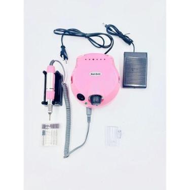 Imagem de Lixadeira Lixa Motor Unha Elétrica Profissional Porquinho - oem, Rosa