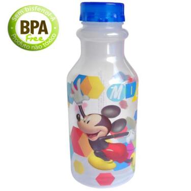 Imagem de Garrafa Mickey 500ml Squeeze Infantil Lanche Escola Plasutil