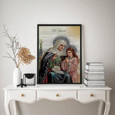 Imagem de Quadro Decorativo Santa Ana Vintage 33x24cm - com vidro - Quadros On-l