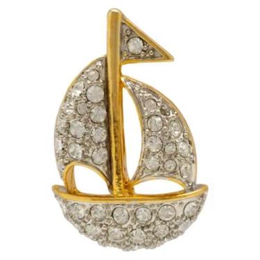 Imagem de Broche Strass Barco BRG3832 - Akasaki, Dourado