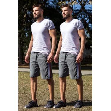 Imagem de Kit 2 Bermudas Treino Tactel lisa com Bolso Traseiro 381 - Ben20, GG, 