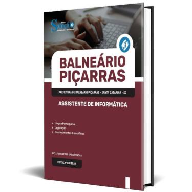 Imagem de Apostila Prefeitura Piçarras Sc 2024 Assistente Informática